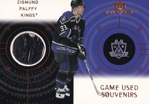 stick karta ŽIGMUND PÁLFFY 00-01 MVP Game Used Souvenirs číslo GS-ZP